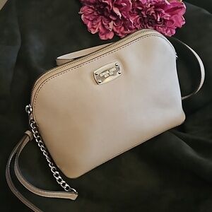 Michael Kors Cindy Dome Crossbody Purse in Light Gray NWOT
